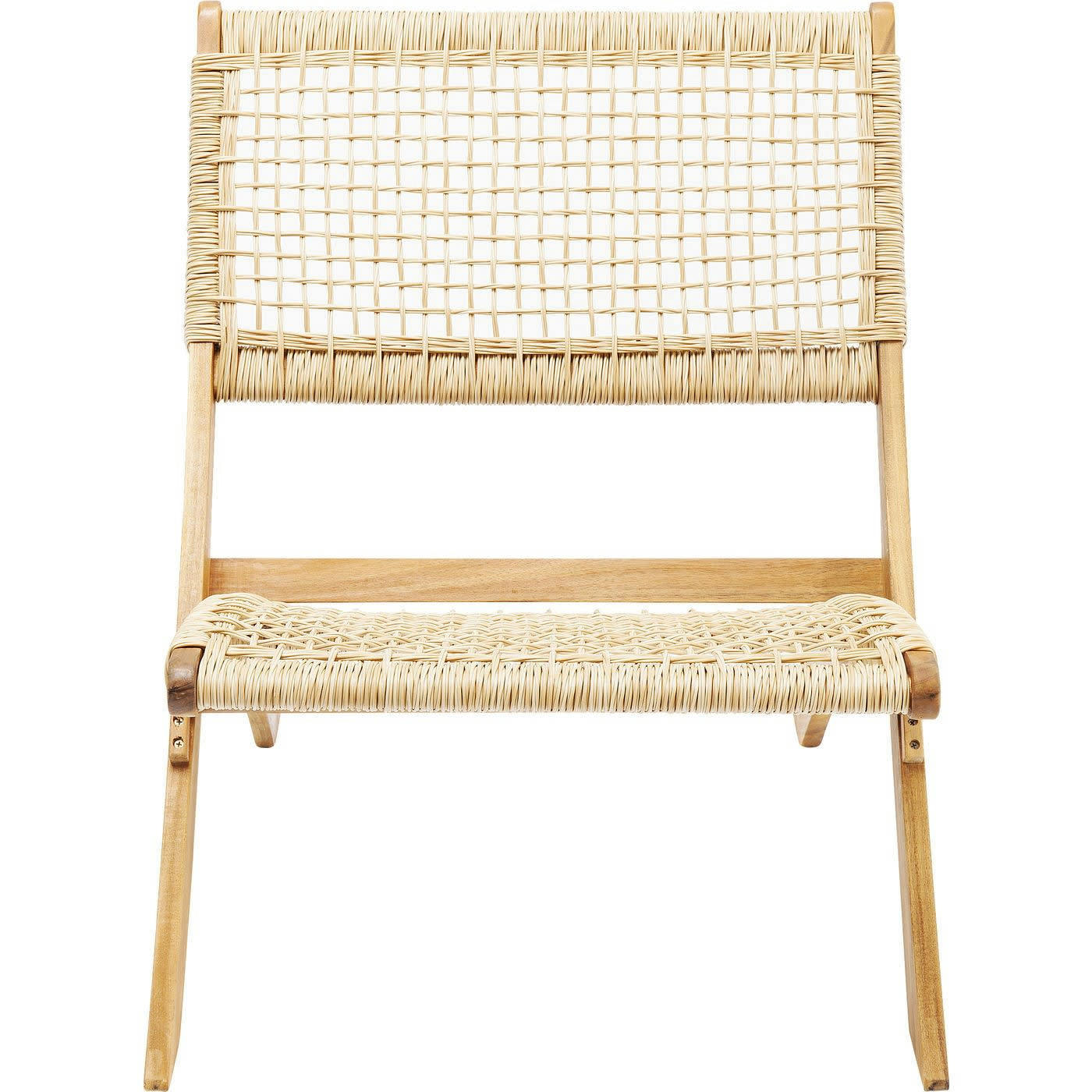 COPACABANA - Chaise de jardin en polyéthylène et acacia massif