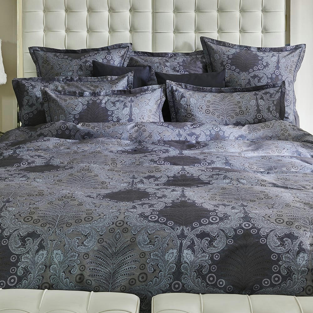 SUZIE NOCTURNE - Housse de couette  satin de coton 120 fils/cm² noir 240x220