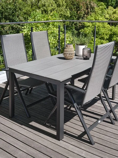 Havebord MARIELYST B90xL150 grå