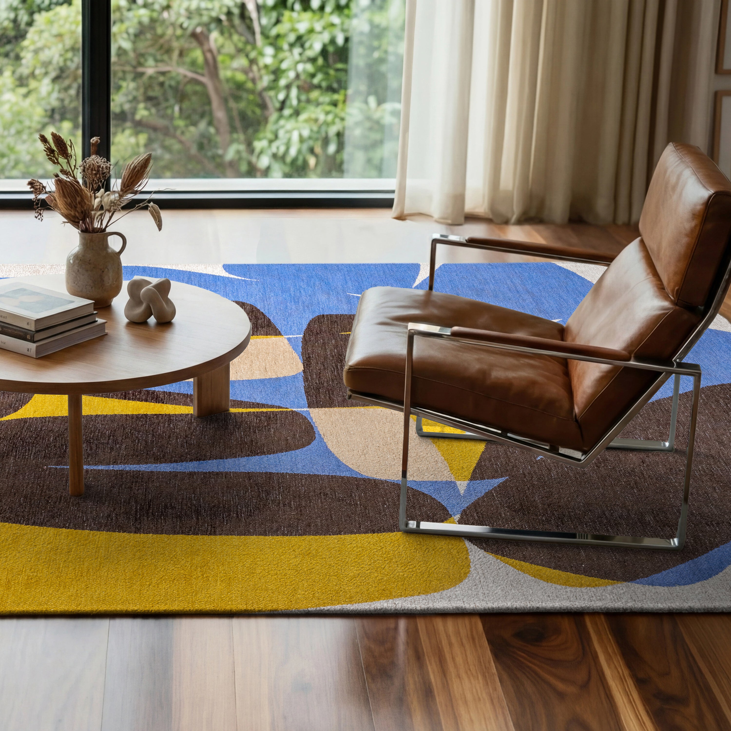 Louis de Poortere Stones Vloerkleed 240 x 340 cm - Sunny Blue