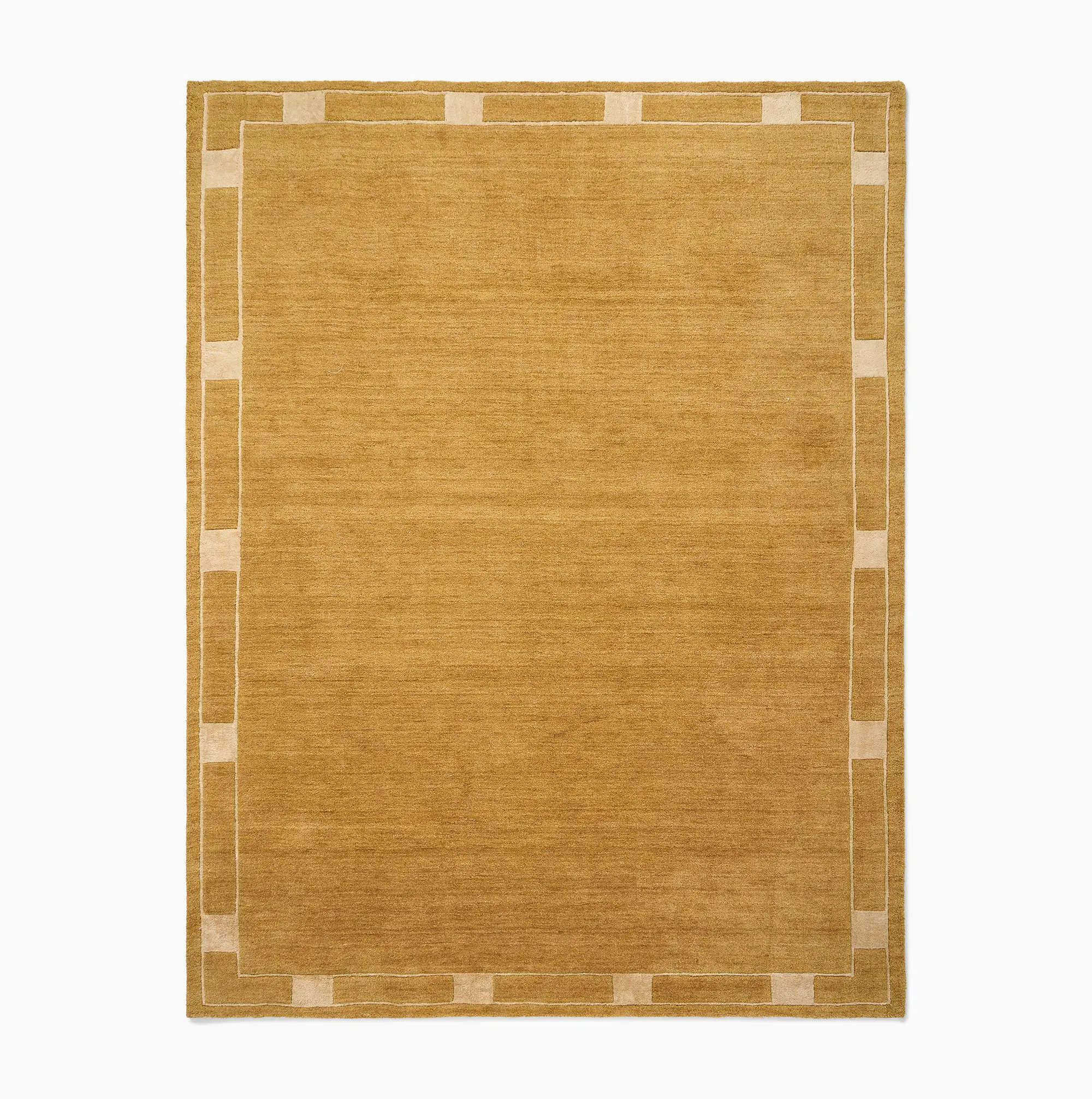 Pierce & Ward Deco Border Handwoven Wool Rug _ Anthropologie Modern Handmade Rugs and Carpets for living room and bedroom Rugs,