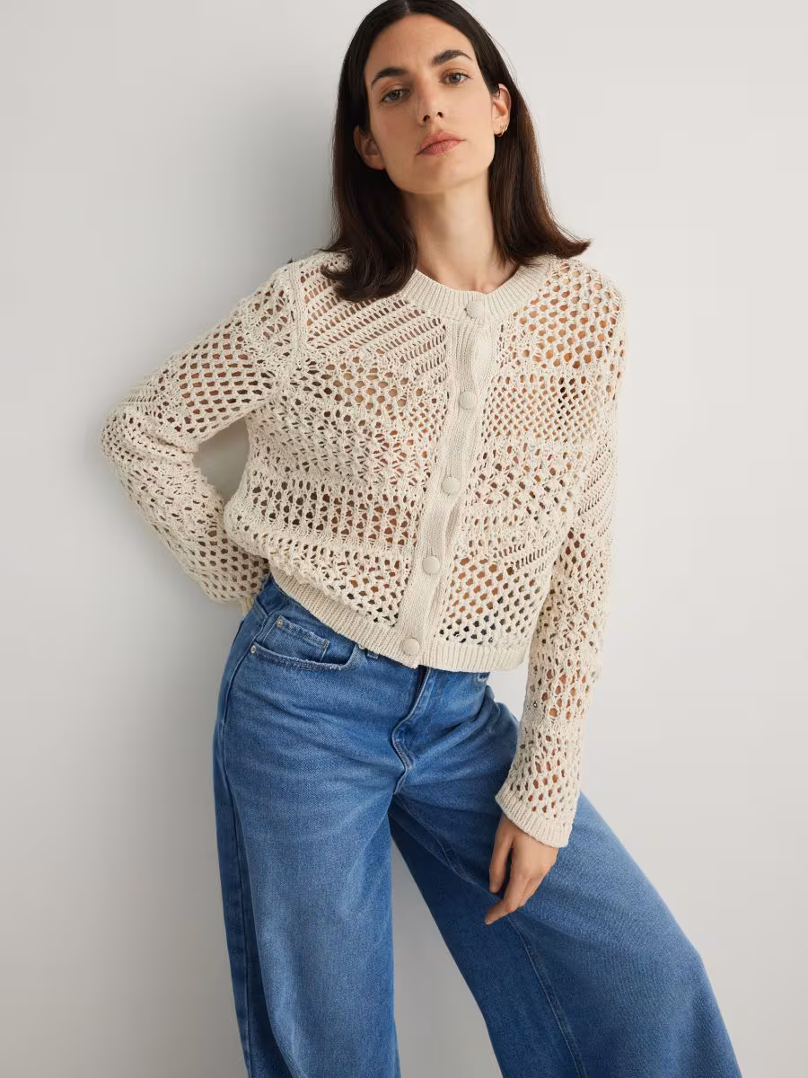 Openwork Cardigan