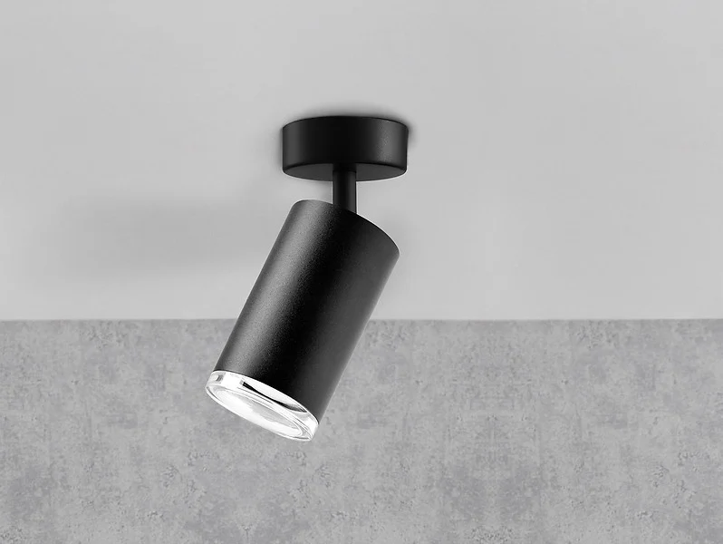 Lampa sufitowa łazienkowy Turyn spot aluminiowy czarny