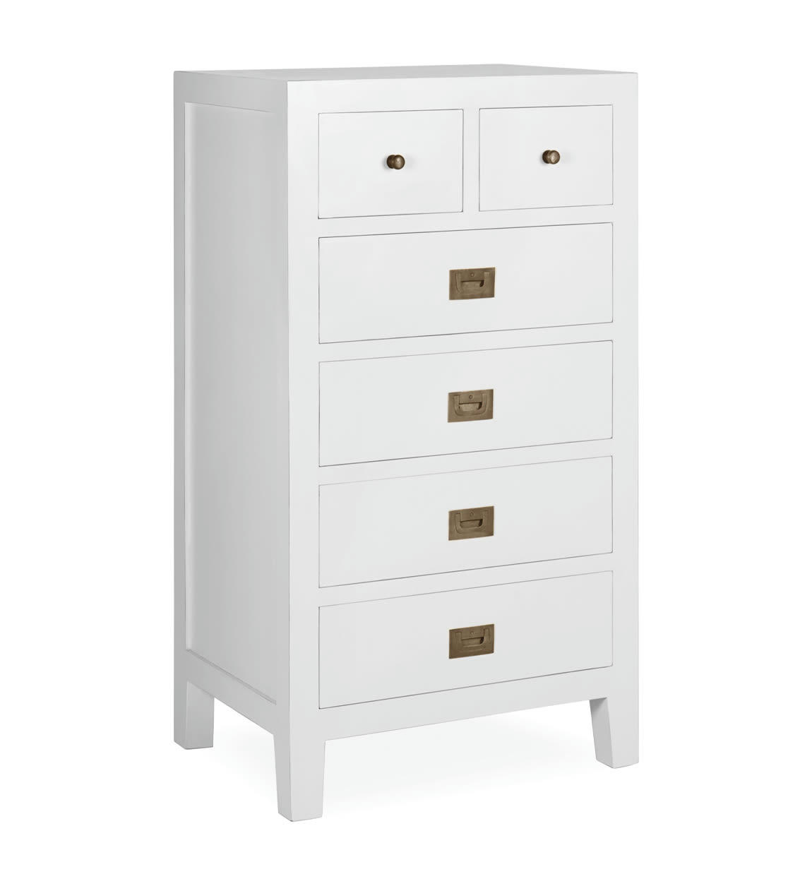EVEREST - Commode en bois blanc H 110 cm  