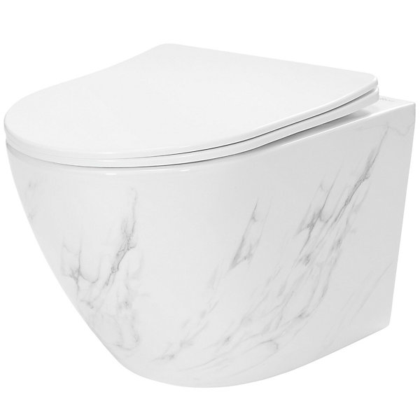 Cuvette WC suspendue REA Carlos Nature Marble