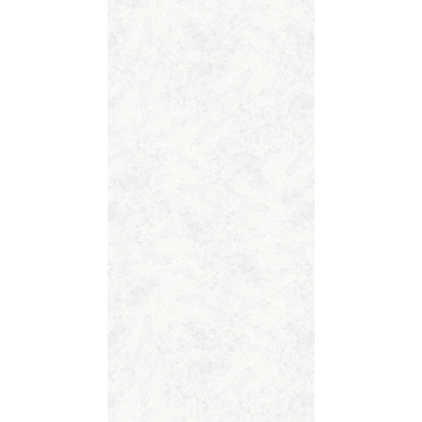 Panneau mural de salle de bain l.125 x H.255 cm, marbre blanc, Schulte DécoDesign
