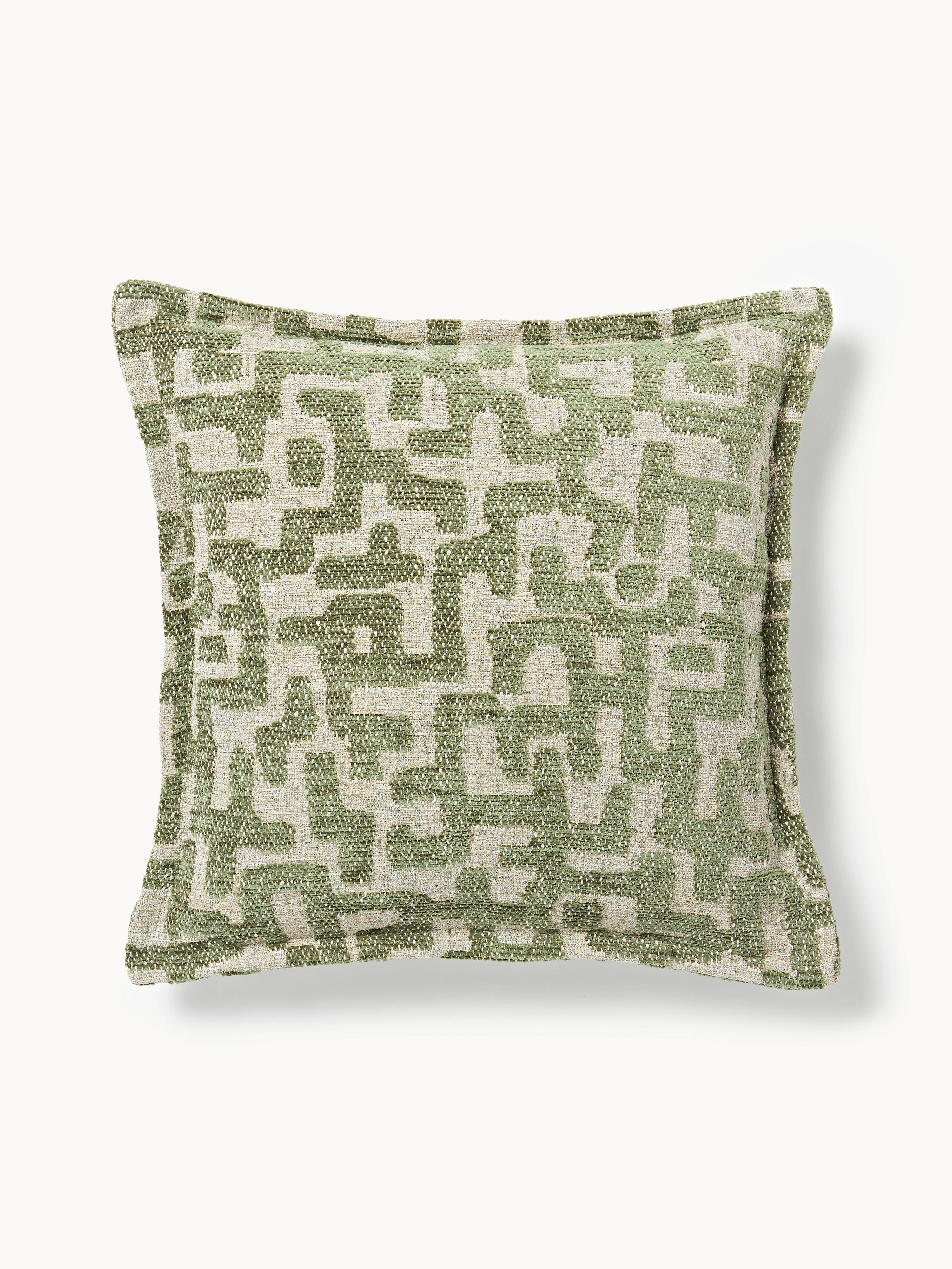 Viskose-Kissen Contia mit gewebtem Jacquard-Muster