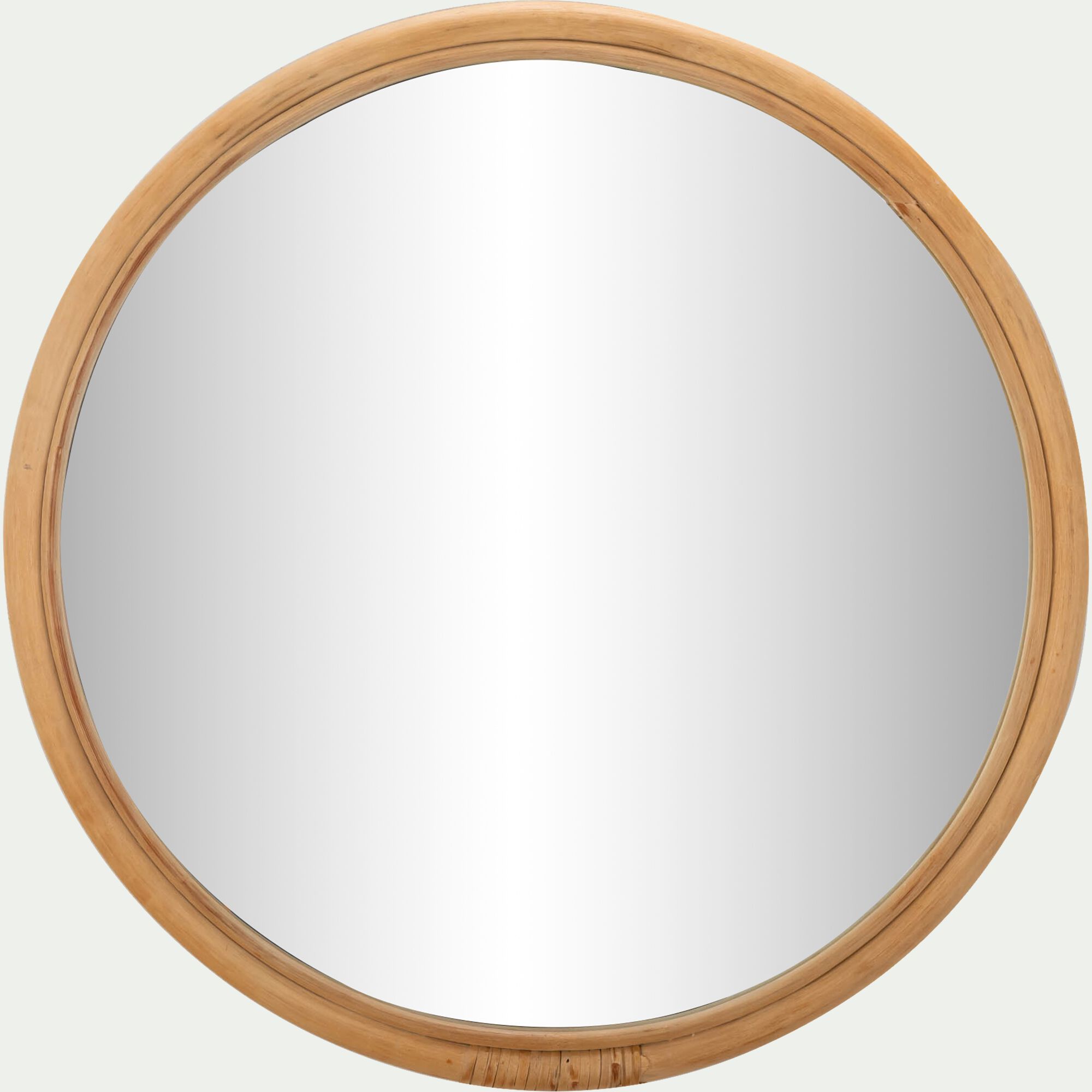 PAUL - Miroir rond en rotin D60cm - naturel