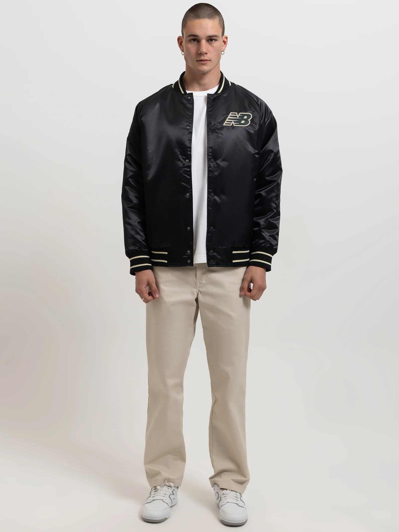 Athletics Varsity Satin Bomber Jacket