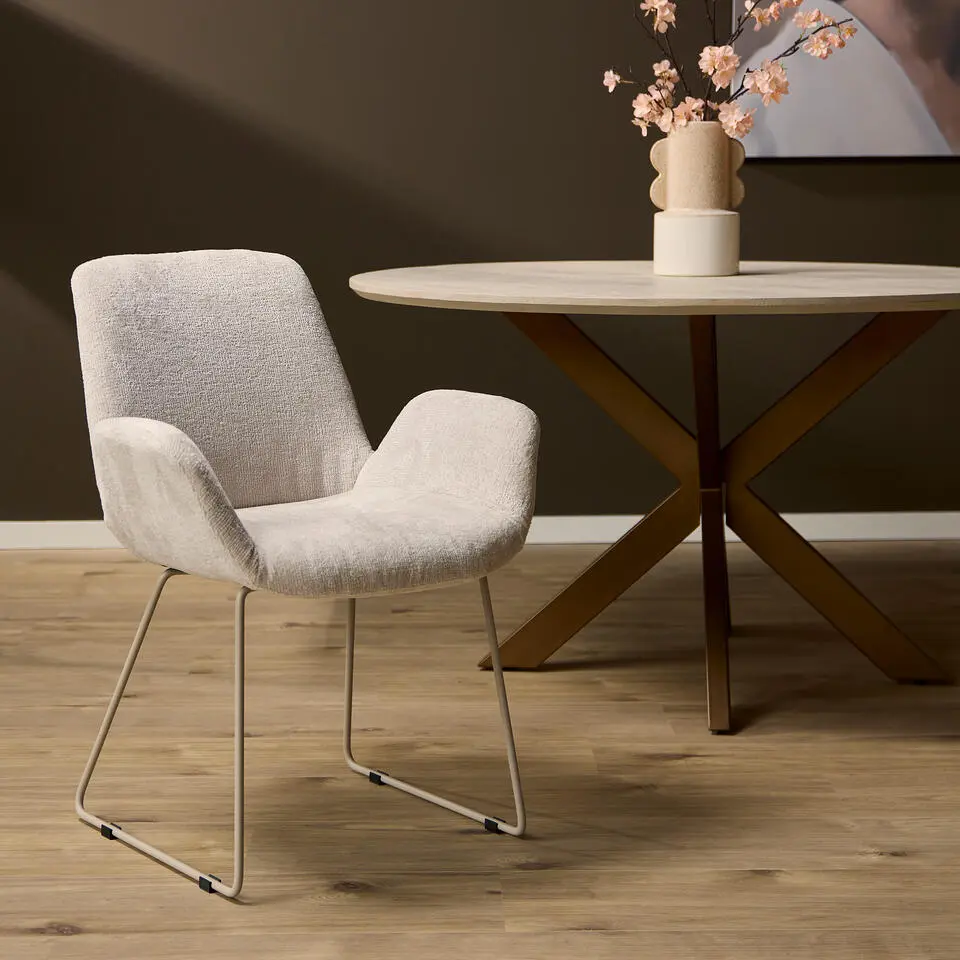 Starfurn - Eetkamerstoel - Beige - 63x60x83 cm