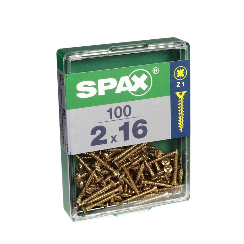 Vis TF Pozi jaune Ø 2 x 16 mm 100 pièces SPAX