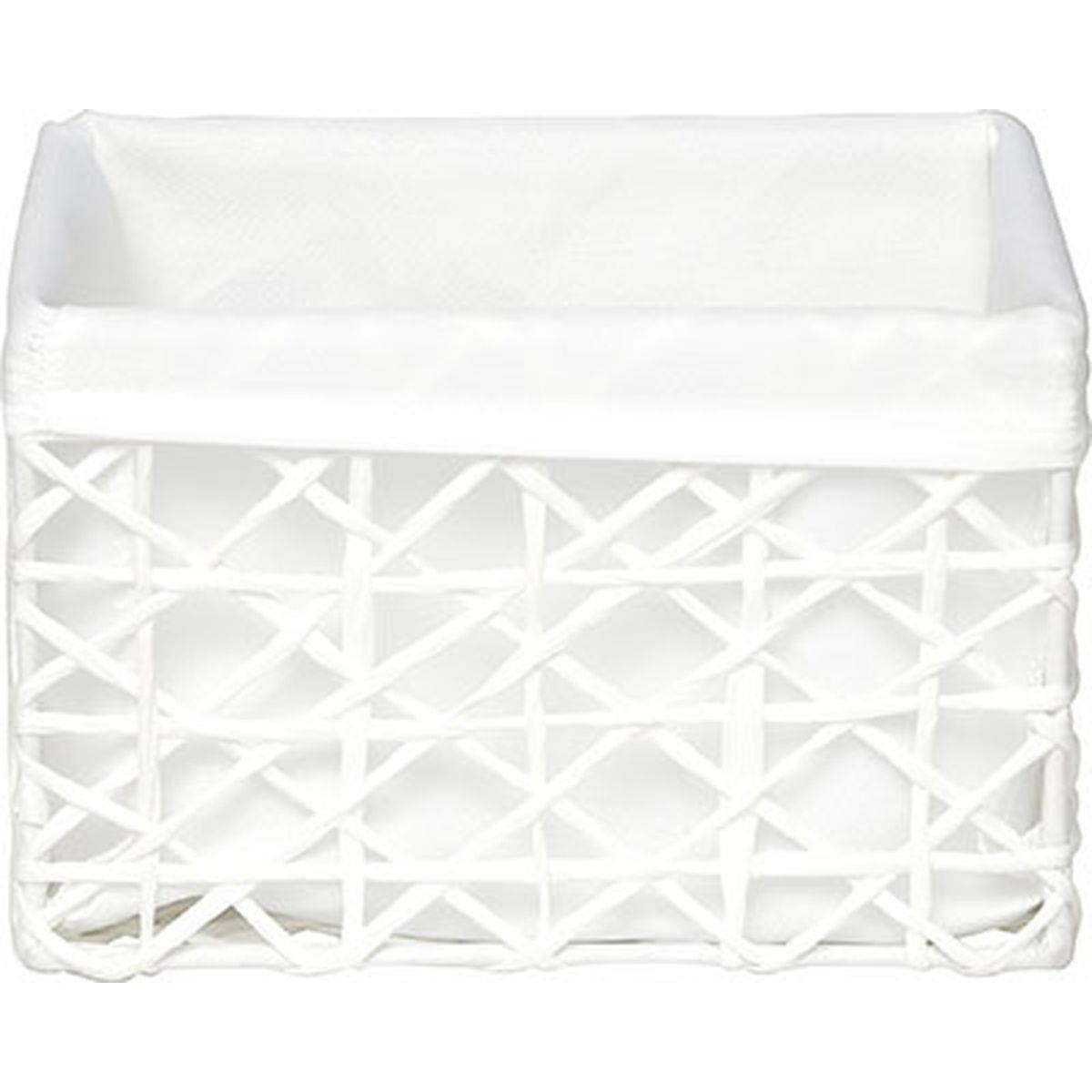 Cesto WC Branco Forrado 15x19cm