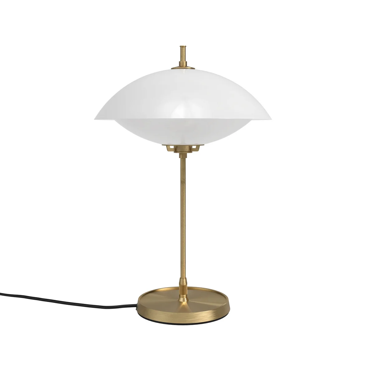 Fritz Hansen - Clam Tischleuchte Ø 33 cm, Messing / Opalglas