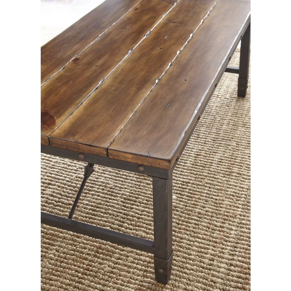 Steve Silver Gatling Natural Industrial Coffee Table