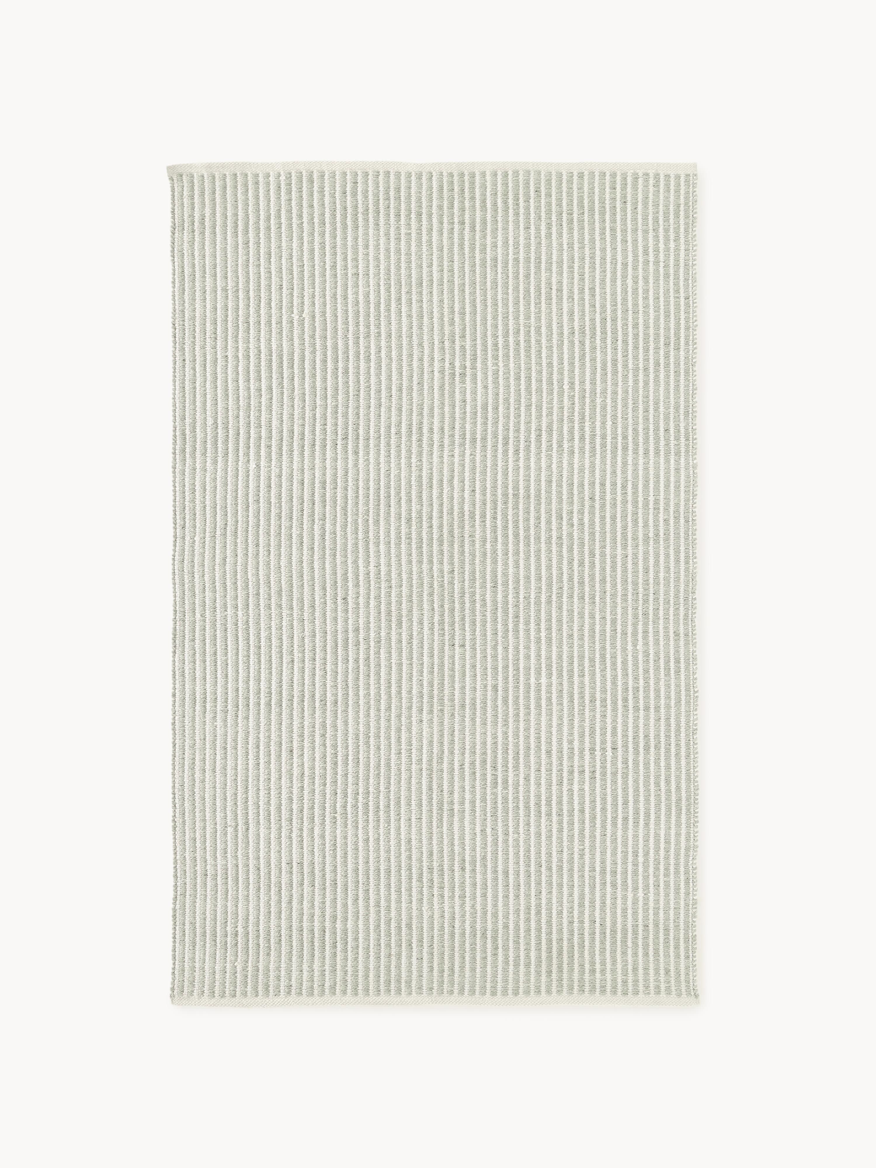 Gestreifter Outdoor-Teppich Turner, handgewebt