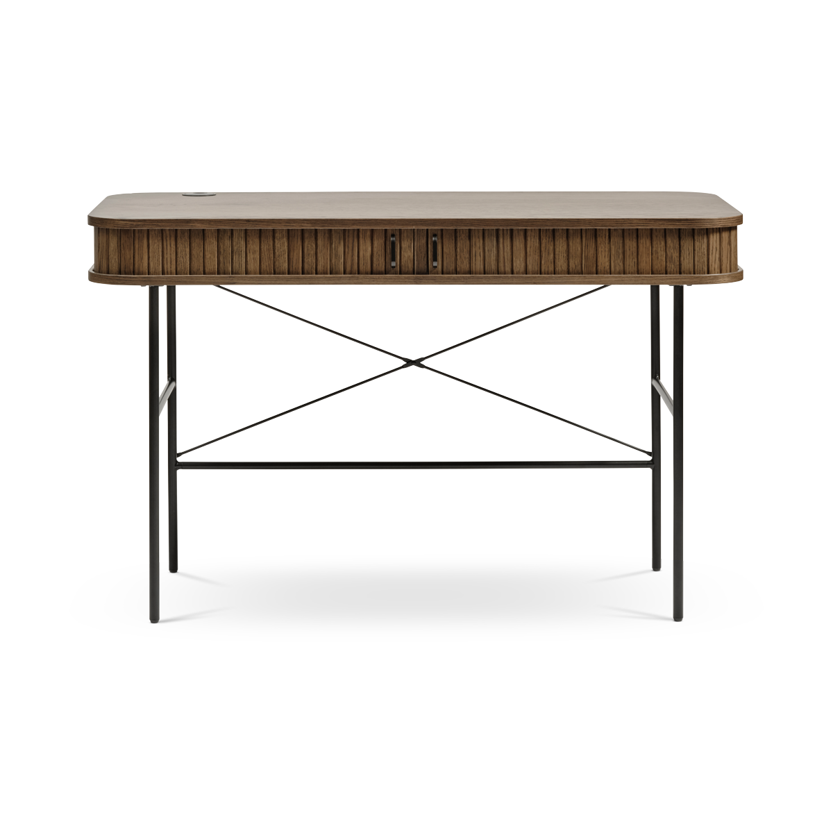 Olivine Lenn houten bureau gerookt eiken - 120 x 60 cm