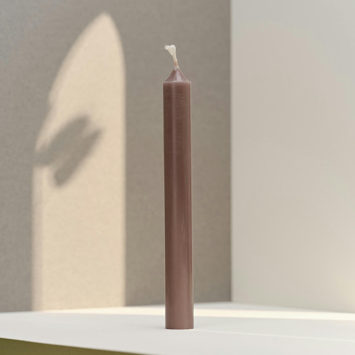 - 12 bougies droites 7h Moka Chic