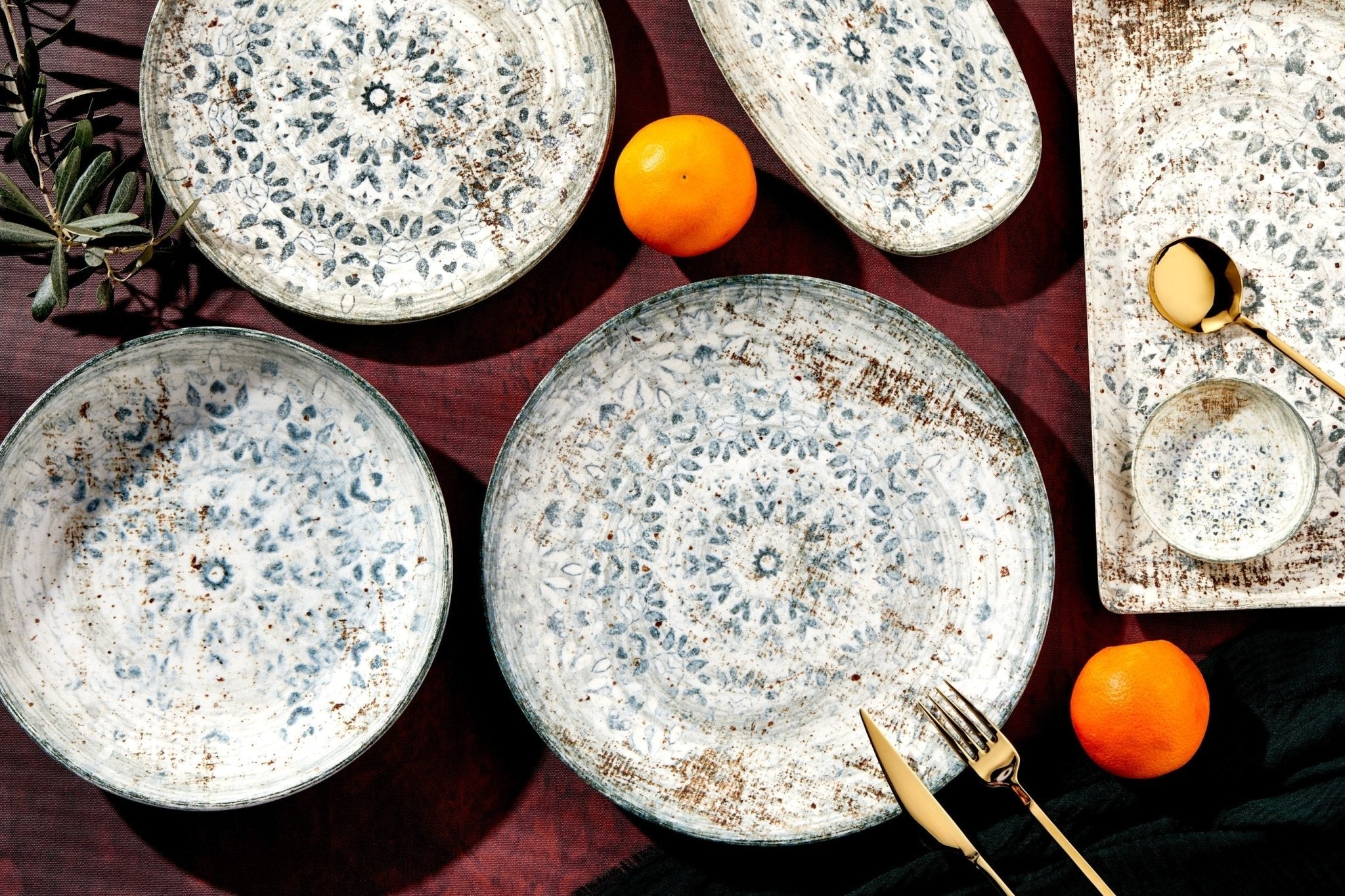 Rinart Pastabord - Fade - Porselein - 27 cm (400cc) - set van 2