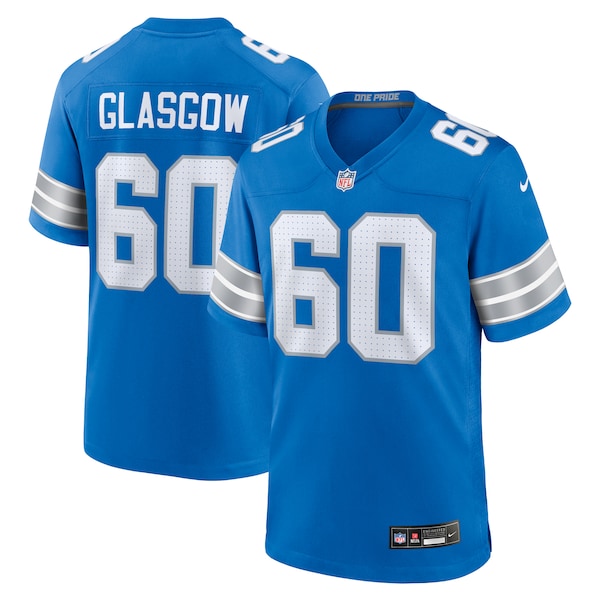 Graham Glasgow Detroit Lions Nike Team Game Jersey -  Blue