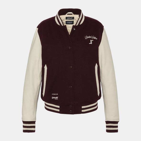 The Jonak Varsity - Jonak x Schotten laine bordeaux | THE