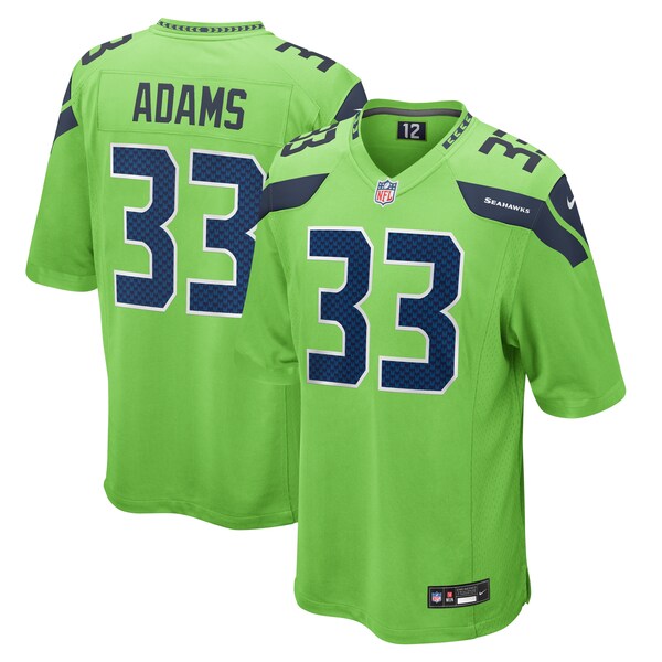 Jamal Adams Seattle Seahawks Nike  Game Jersey - Neon Green/Navy