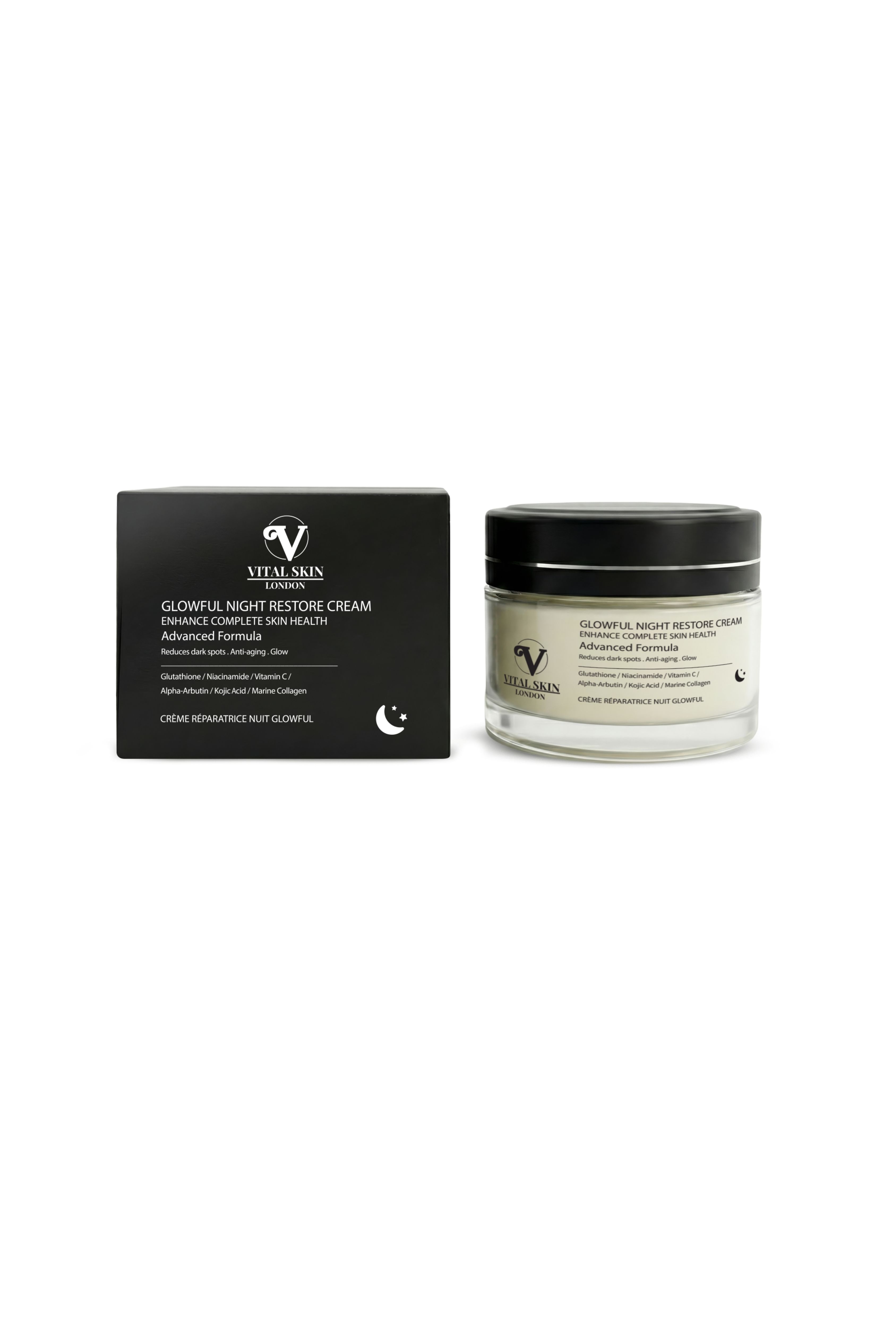 Vital Skin London Glowful Night Restore Cream