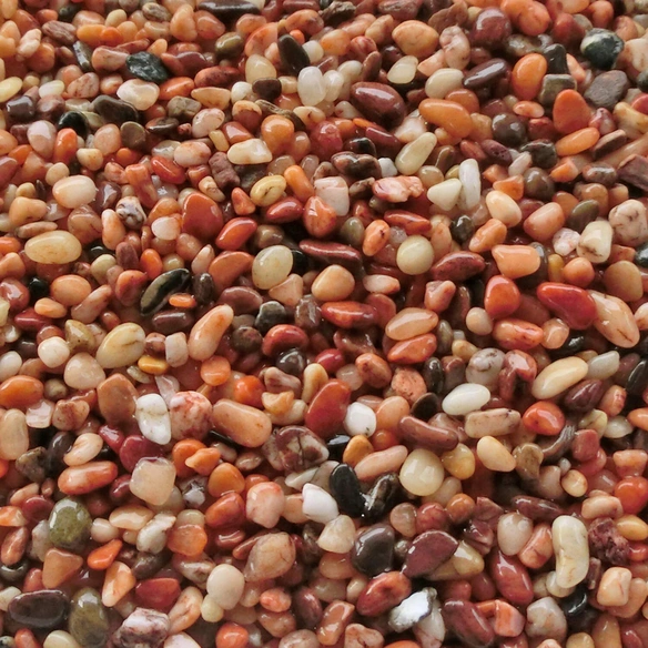 Aquarium-Bodengrund, 15 kg, Macado-Edelkies Mittel, gelb-braun