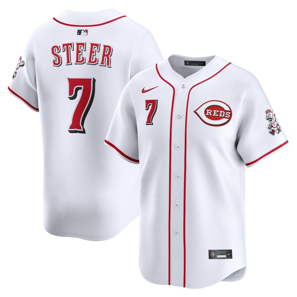 Spencer Steer Cincinnati Reds Nike Alternate Limited Player Jersey - White