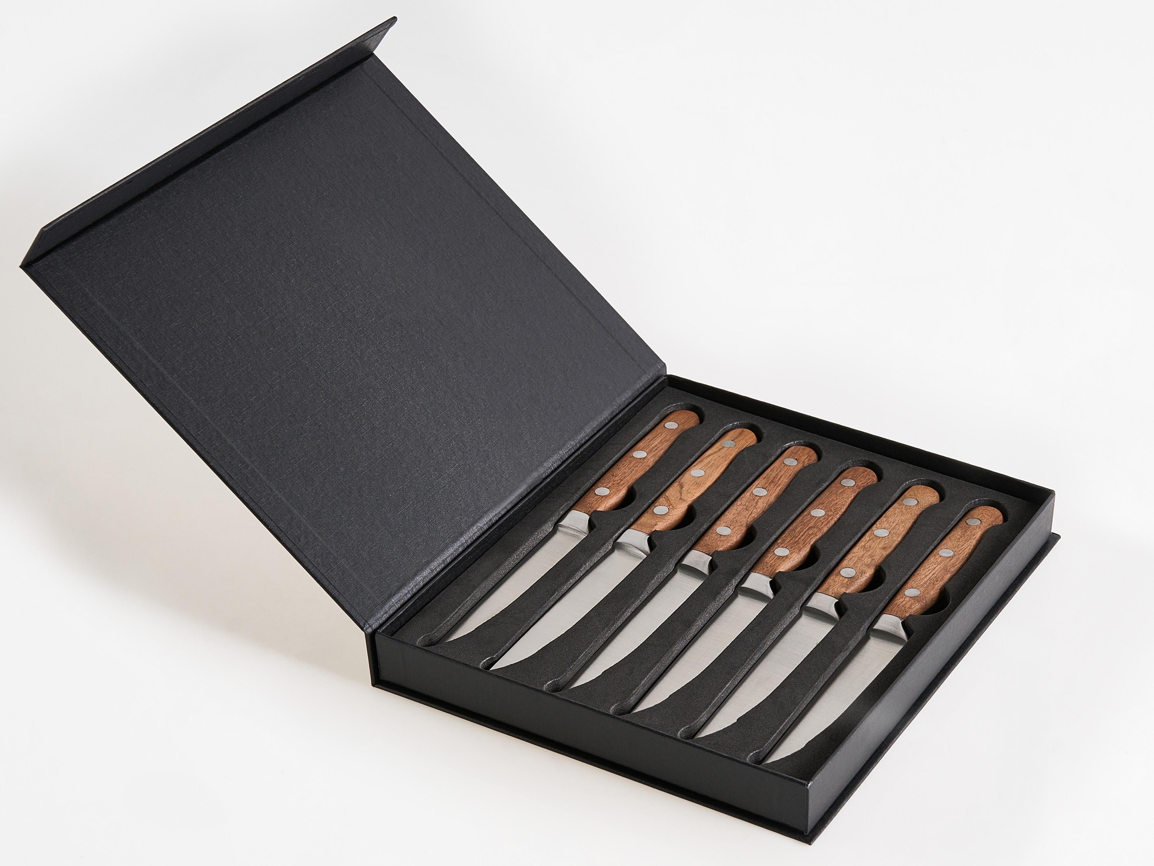 Set of 6 Steak Knives NAGANO Brown