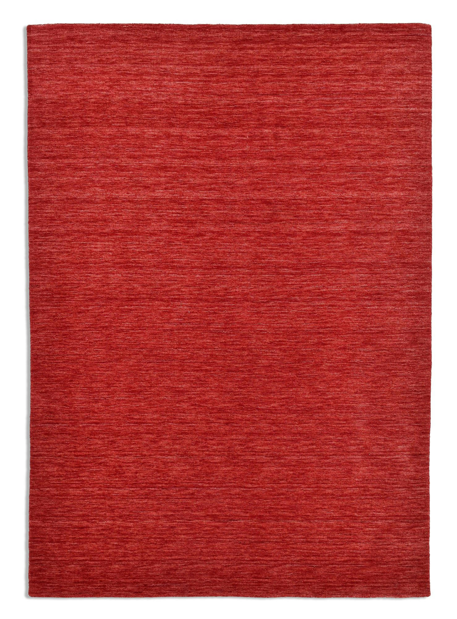 HOLI - Tapis salon - tissé main - 100% laine naturelle - rouge 190x290 cm