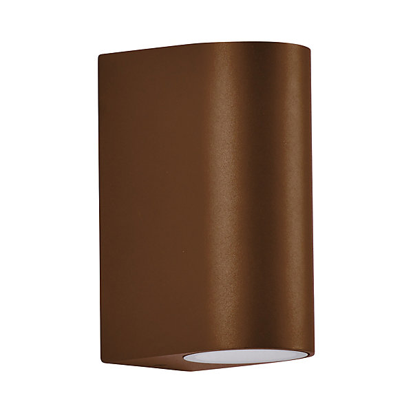 Applique murale extérieur Wiiliam Up&Down marron rouille IP44 GU10 35W Corep