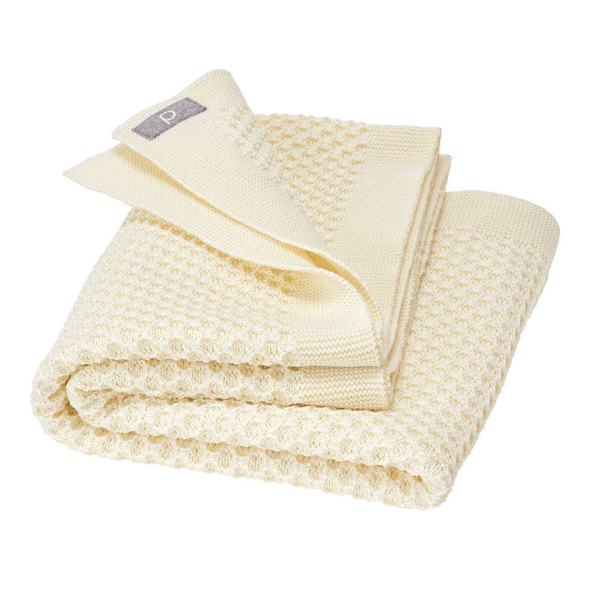Waben-Strickdecke 2. Wahl