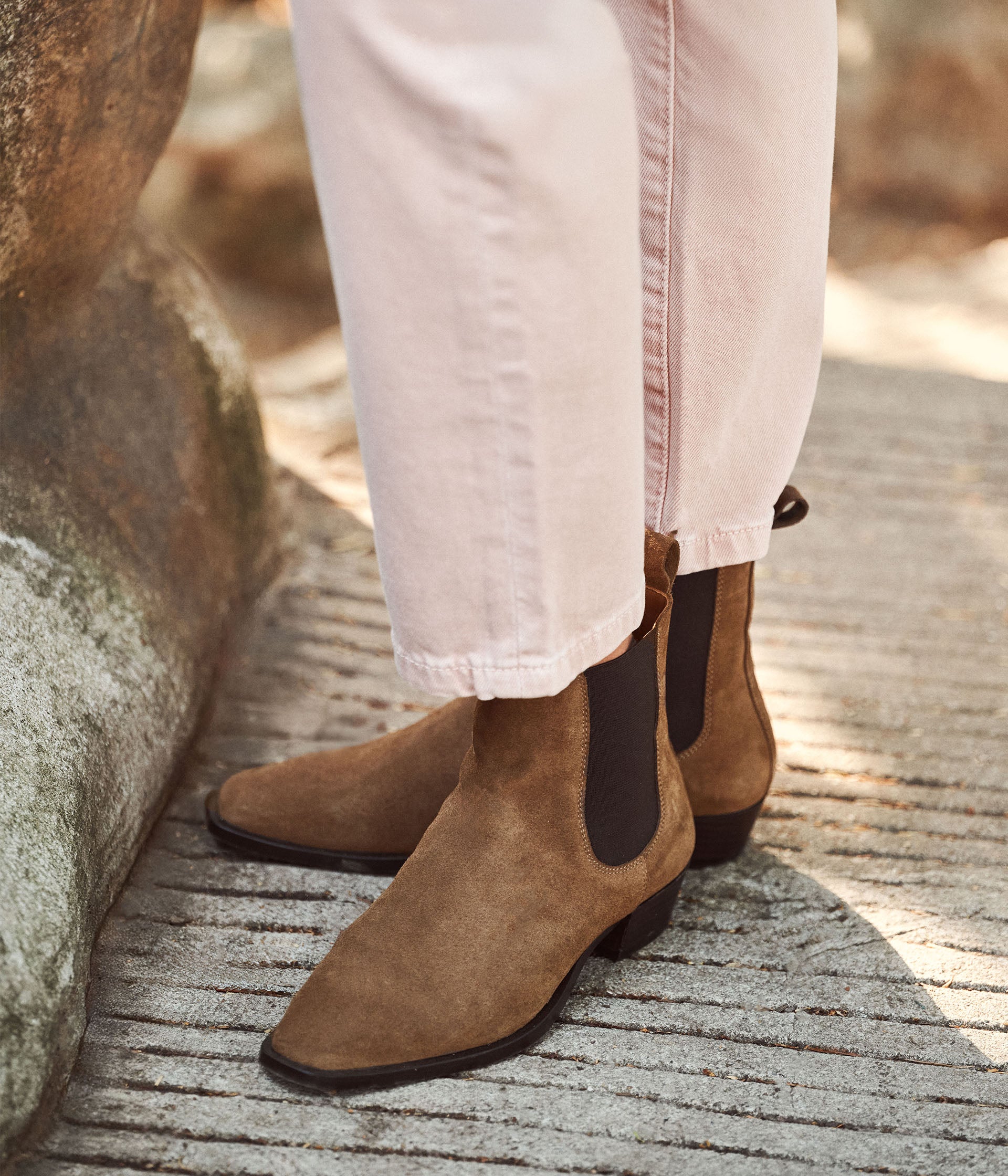 Boots velours taupe Pongo