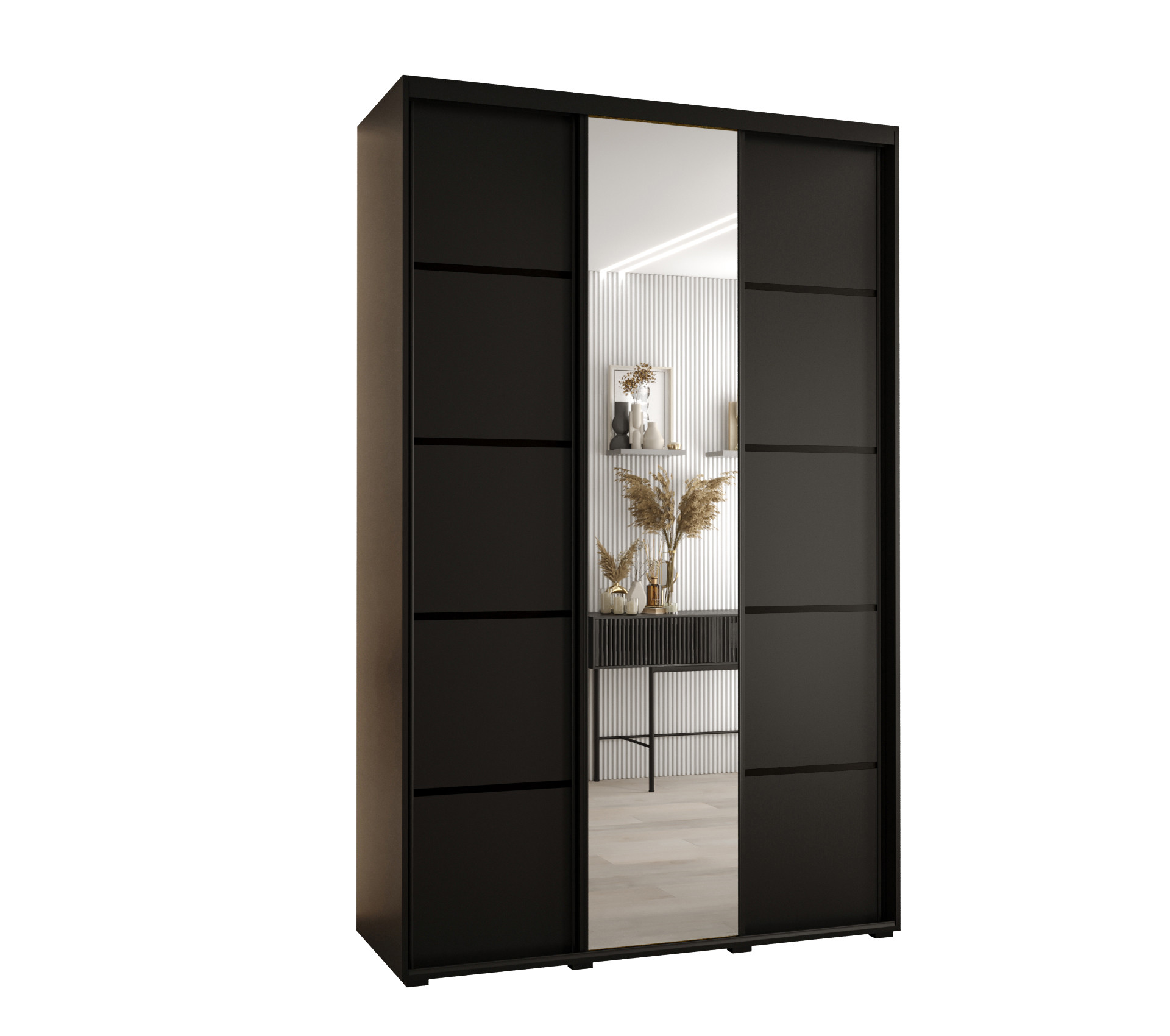 Szafa przesuwna 60 Cannes 5 160 czarny czarny czarny
