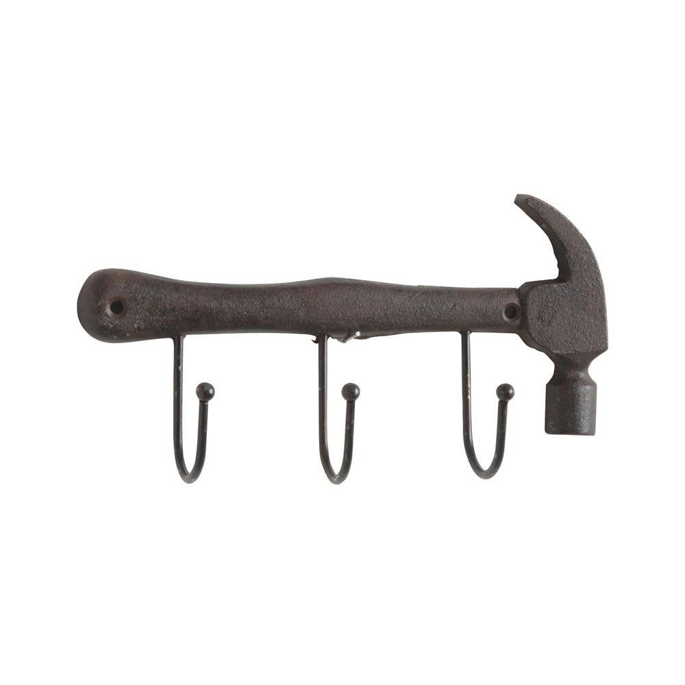 - Patère marteau 3 crochets en fonte