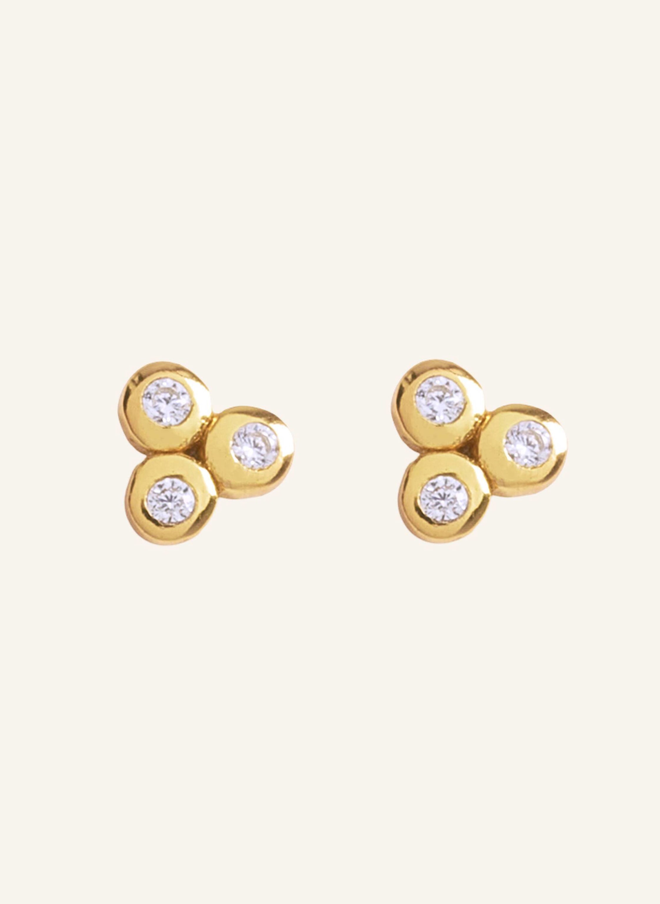 OHH LUILU Ohrstecker TRINITY CRYSTAL STUDS by GLAMBOU