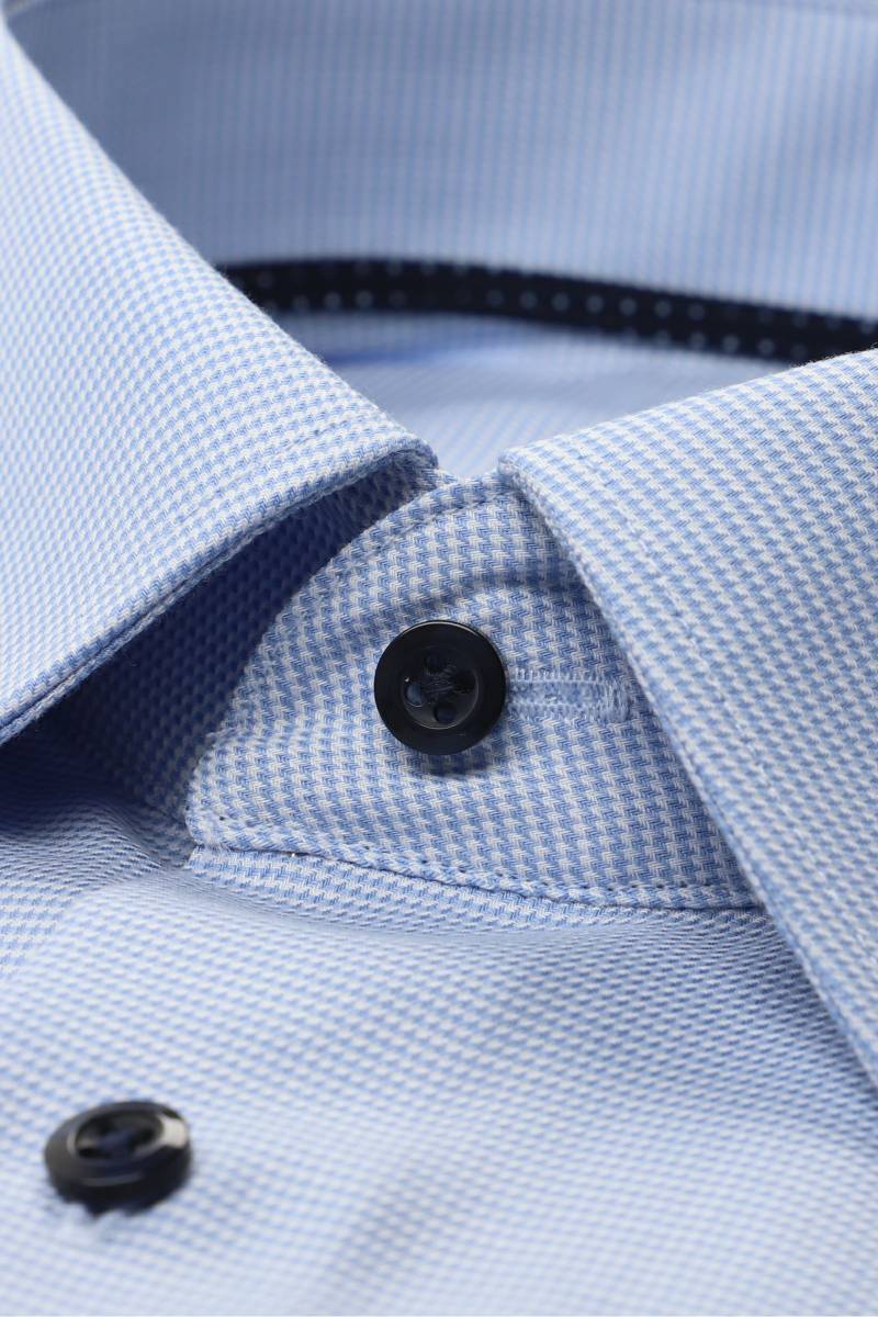 ETERNA Comfort Fit Hemd mittelblau, Strukturiert