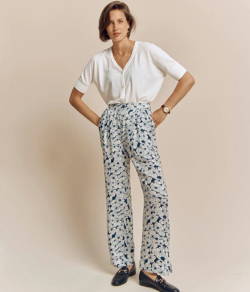 Pantalon fluide imprimé PALIFLORE/81031/635