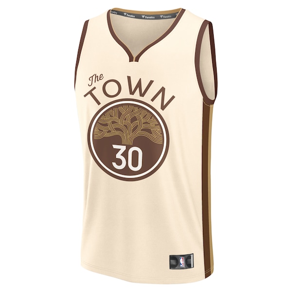 Stephen Curry Golden State Warriors  2025/26 City Edition Fast Break Jersey - Tan