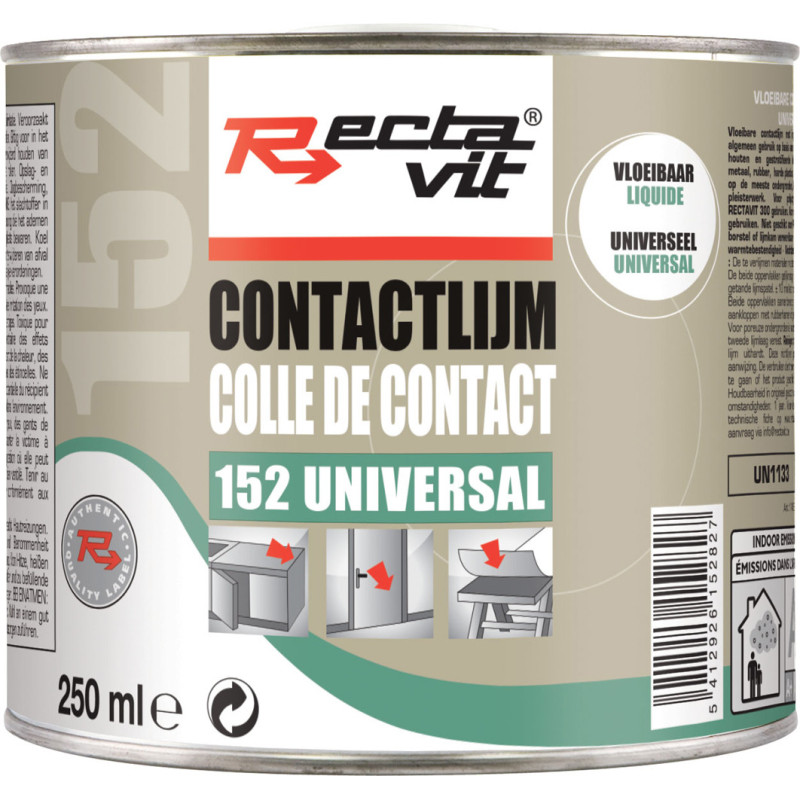 Colle de contact 152 Universal Liquide 0,25 L RECTAVIT
