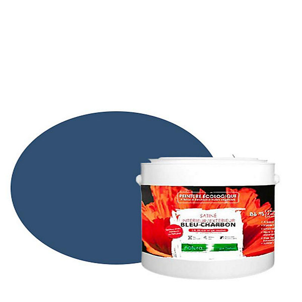 Bleu Charbon Peinture interieur exterieur aspect satin Natura - Bleu Charbon - 2.5L