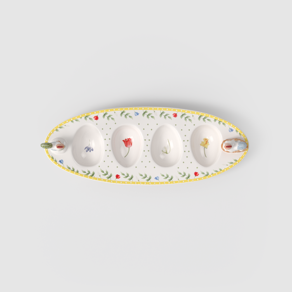 Spring Awakening Specialty plate - Yellow, Premium Porcelain