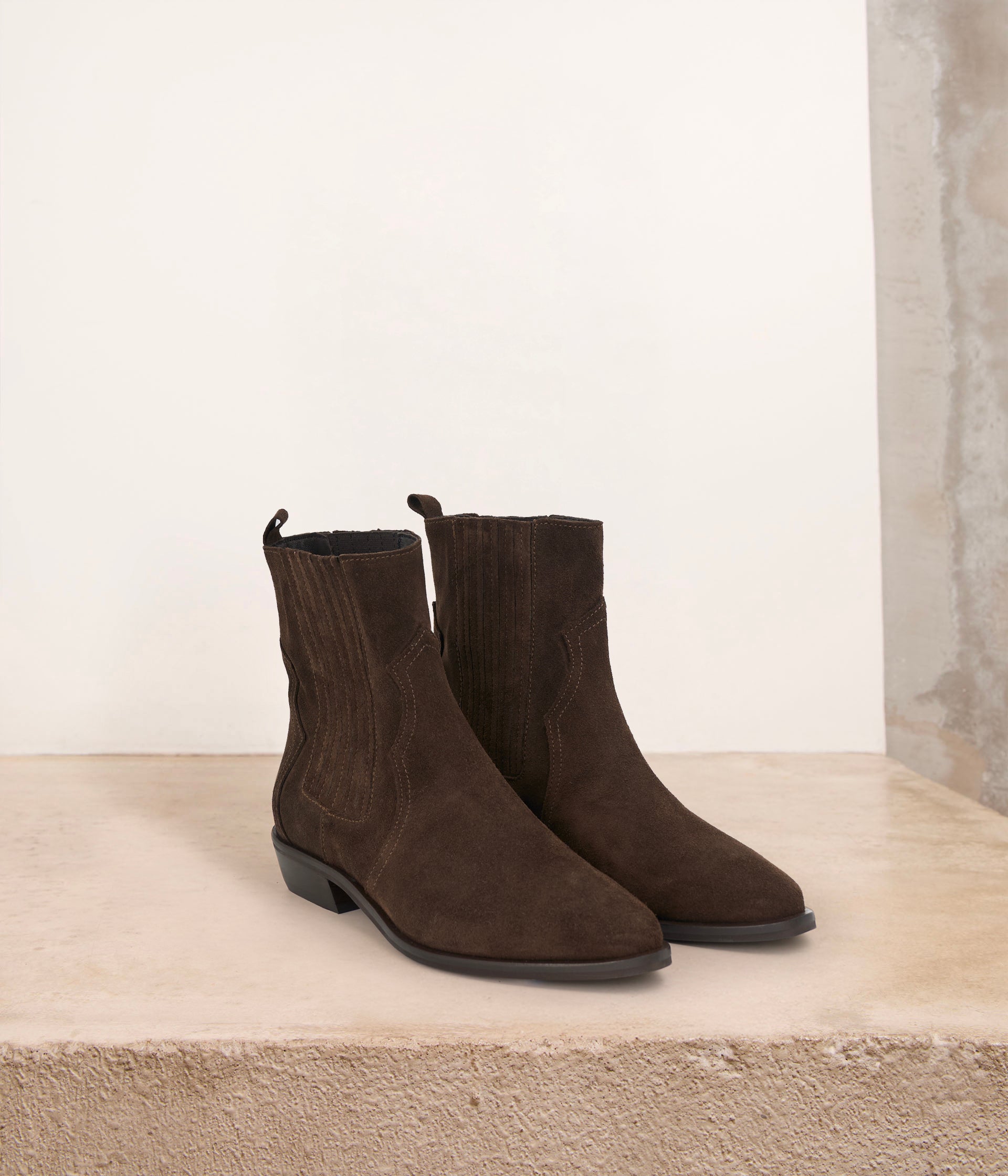 Boots western chocolat Mala