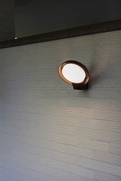 Kinkiet zewnętrzny POLOantracytowo-biały LED 1x15W 1100lm IP54 Lutec