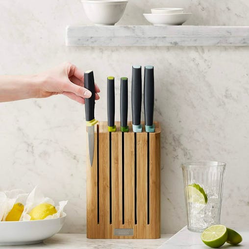 Joseph Joseph Elevate 5 Piece Kitchen Knife Set with Bamboo Block 10300