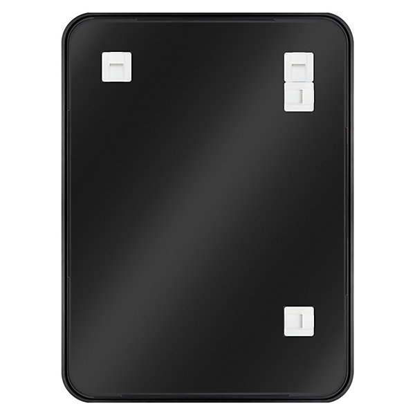 Miroir salle de bains rectangulaire 80x60 cm Tisa noir