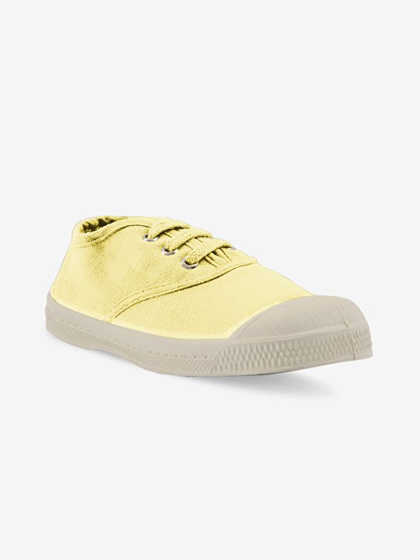 Tennis lacets enfant citron