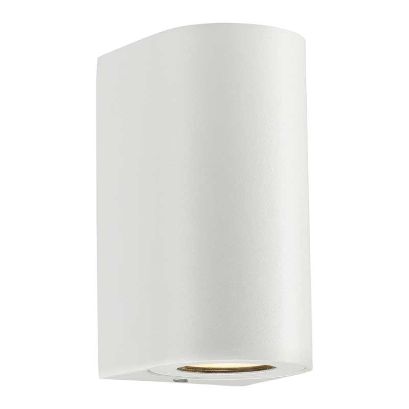 Nordlux Canto Wandlamp Buiten - GU10 - IP44 - Wit - Rond