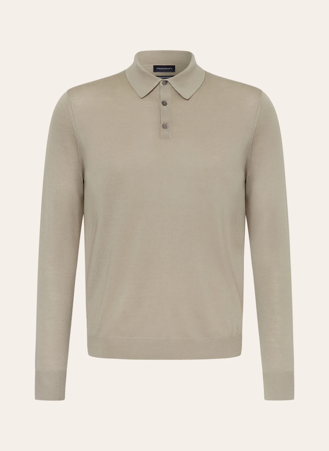 STROKESMAN'S Strick-Poloshirt aus Merinowolle