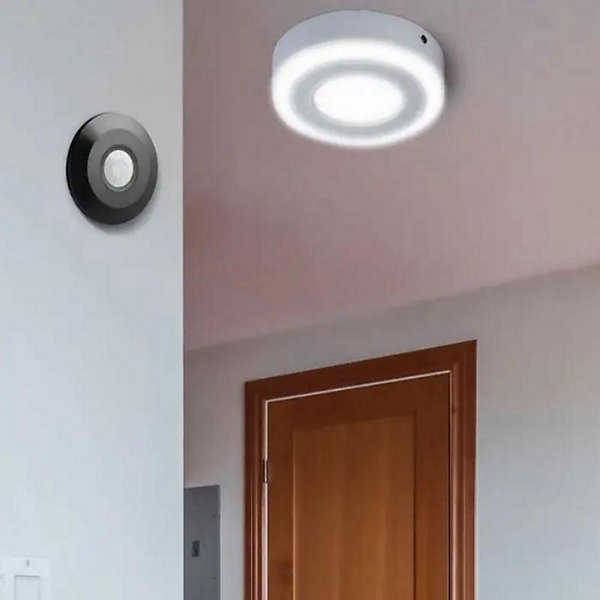 Détecteur de Mouvement en Saillie 8m 360 degrés Noir - SILAMP